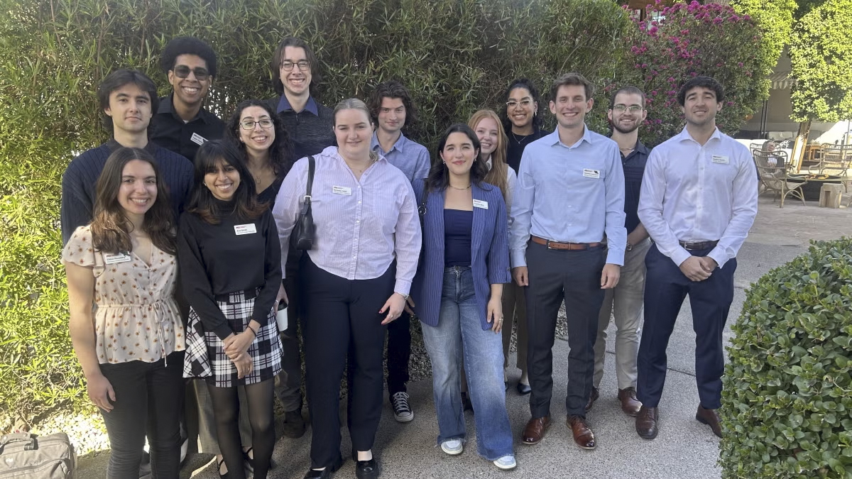2024/2025 ASU Space Student Ambassador cohort poses for a photo.